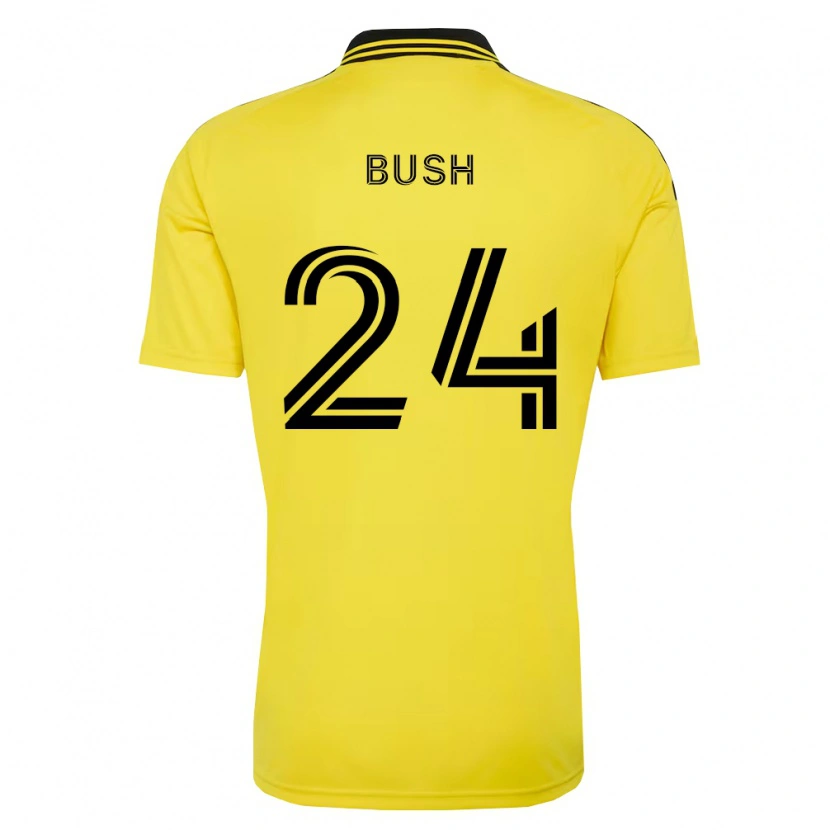 Danxen Bambino Maglia Evan Bush #24 Giallo Nero Kit Gara Home 2026/27 Maglietta