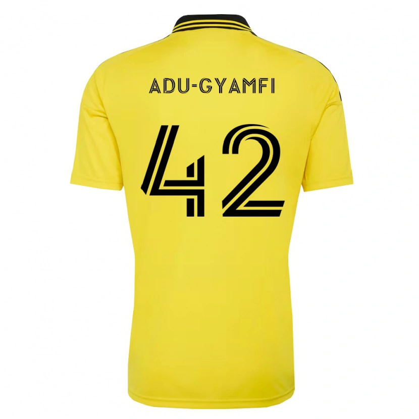 Danxen Bambino Maglia Brent Adu-Gyamfi #42 Giallo Nero Kit Gara Home 2026/27 Maglietta