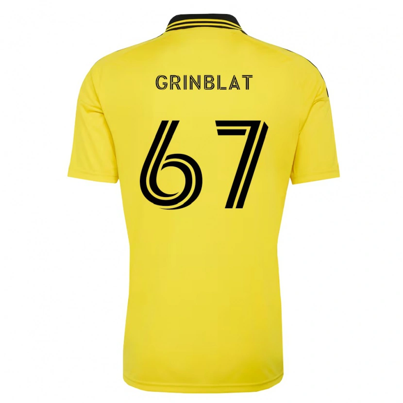 Danxen Bambino Maglia Artem Grinblat #67 Giallo Nero Kit Gara Home 2026/27 Maglietta