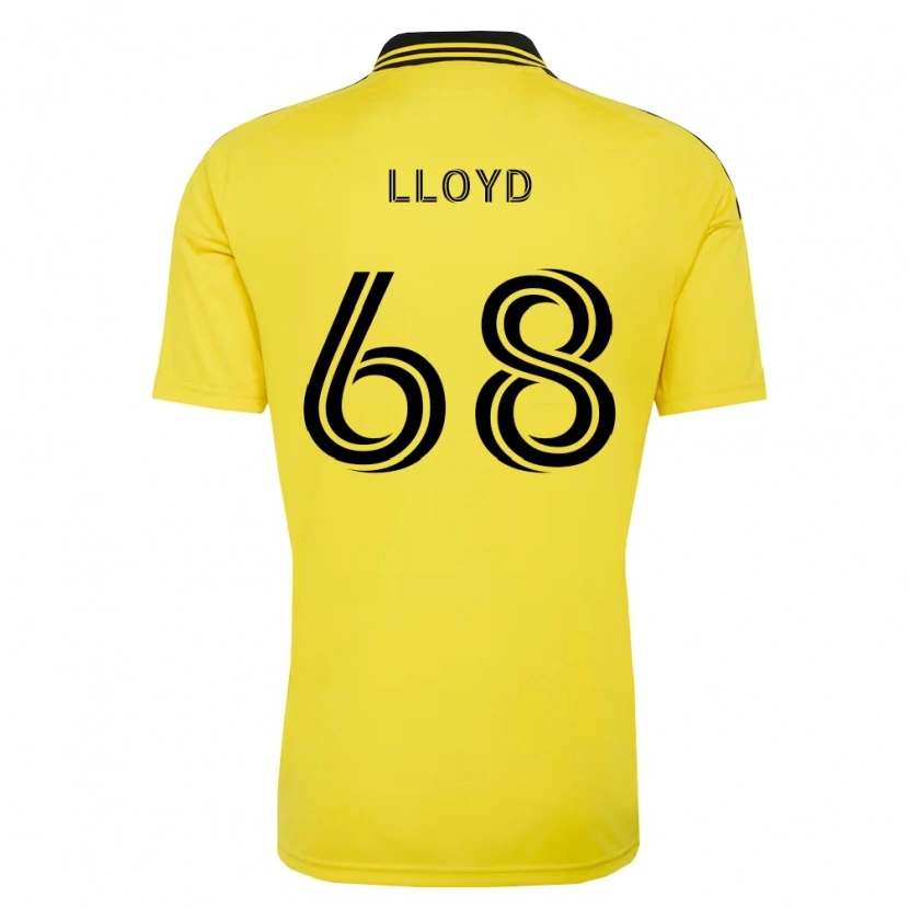 Danxen Bambino Maglia Zach Lloyd #68 Giallo Nero Kit Gara Home 2026/27 Maglietta
