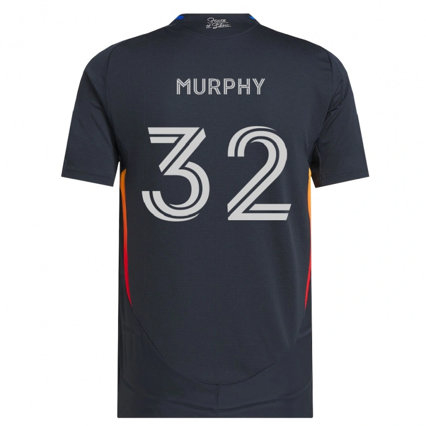 Danxen Bambino Maglia Ian Murphy #32 Grigio Scuro Rosso Kit Gara Home 2026/27 Maglietta