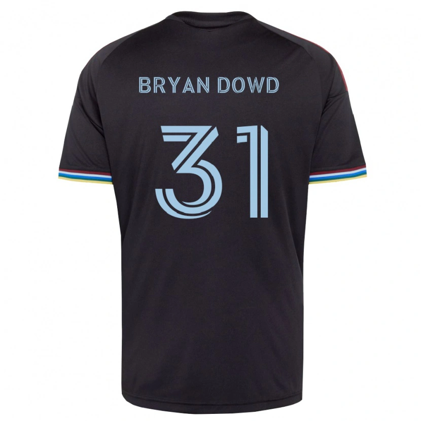 Danxen Bambino Maglia Bryan Dowd #31 Nero Azzurro Kit Gara Home 2026/27 Maglietta
