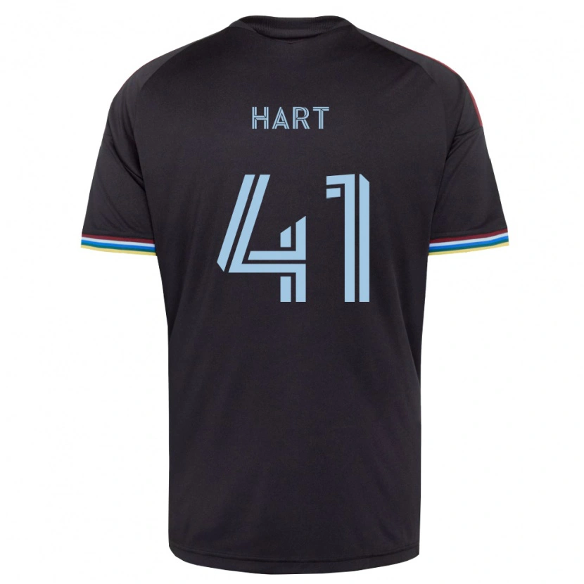 Danxen Bambino Maglia Victor Hart #41 Nero Azzurro Kit Gara Home 2026/27 Maglietta