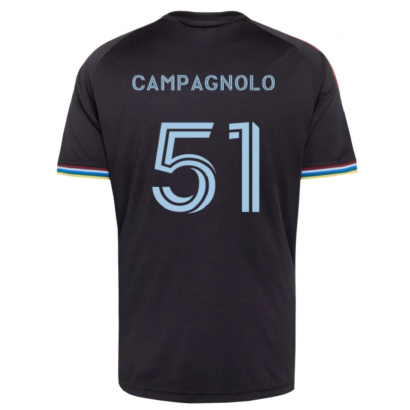 Danxen Bambino Maglia Zackory Campagnolo #51 Nero Azzurro Kit Gara Home 2026/27 Maglietta