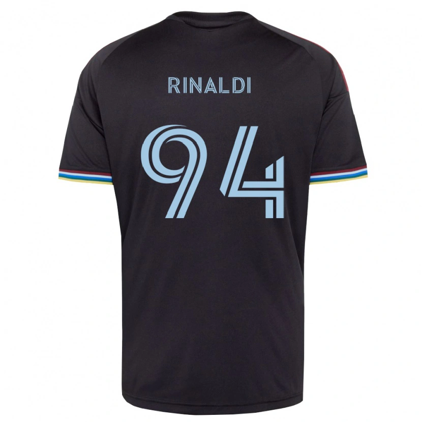 Danxen Bambino Maglia Vincent Rinaldi #94 Nero Azzurro Kit Gara Home 2026/27 Maglietta