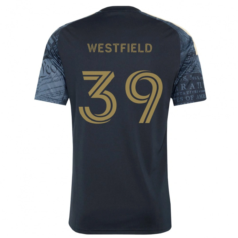 Danxen Bambino Maglia Frankie Westfield #39 Blu Navy Marrone Kit Gara Home 2026/27 Maglietta