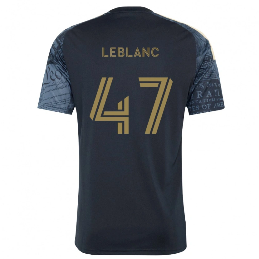 Danxen Bambino Maglia Kellan Leblanc #47 Blu Navy Marrone Kit Gara Home 2026/27 Maglietta