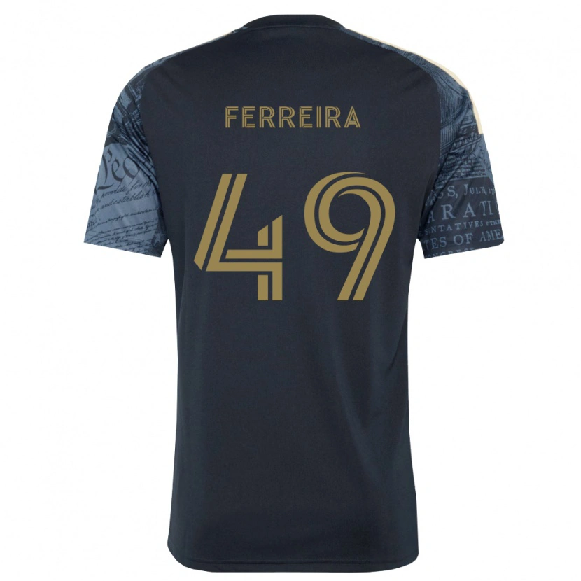 Danxen Bambino Maglia Willyam Ferreira #49 Blu Navy Marrone Kit Gara Home 2026/27 Maglietta