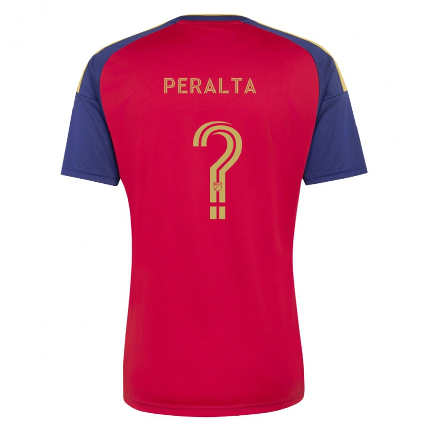 Danxen Bambino Maglia Hunter Peralta #0 Blu Reale Marrone Rosso Kit Gara Home 2026/27 Maglietta
