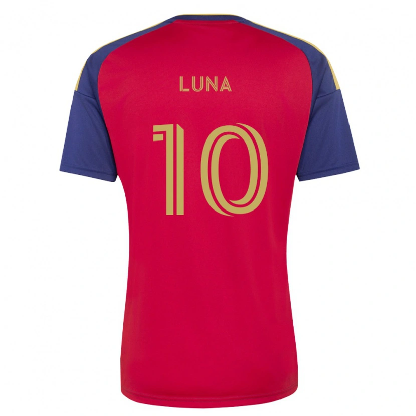 Danxen Bambino Maglia Diego Luna #10 Blu Reale Marrone Rosso Kit Gara Home 2026/27 Maglietta