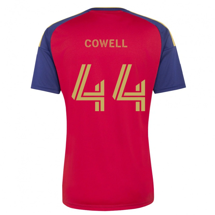 Danxen Bambino Maglia Chance Cowell #44 Blu Reale Marrone Rosso Kit Gara Home 2026/27 Maglietta