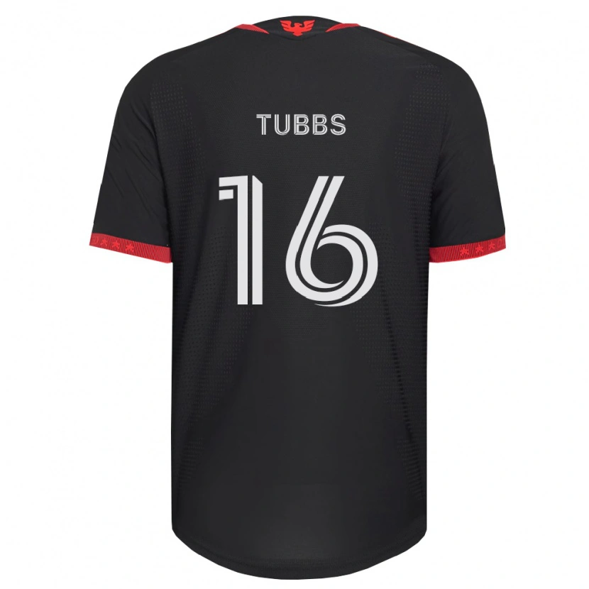 Danxen Bambino Maglia Garrison Tubbs #16 Nero Bianco Rosso Kit Gara Home 2026/27 Maglietta