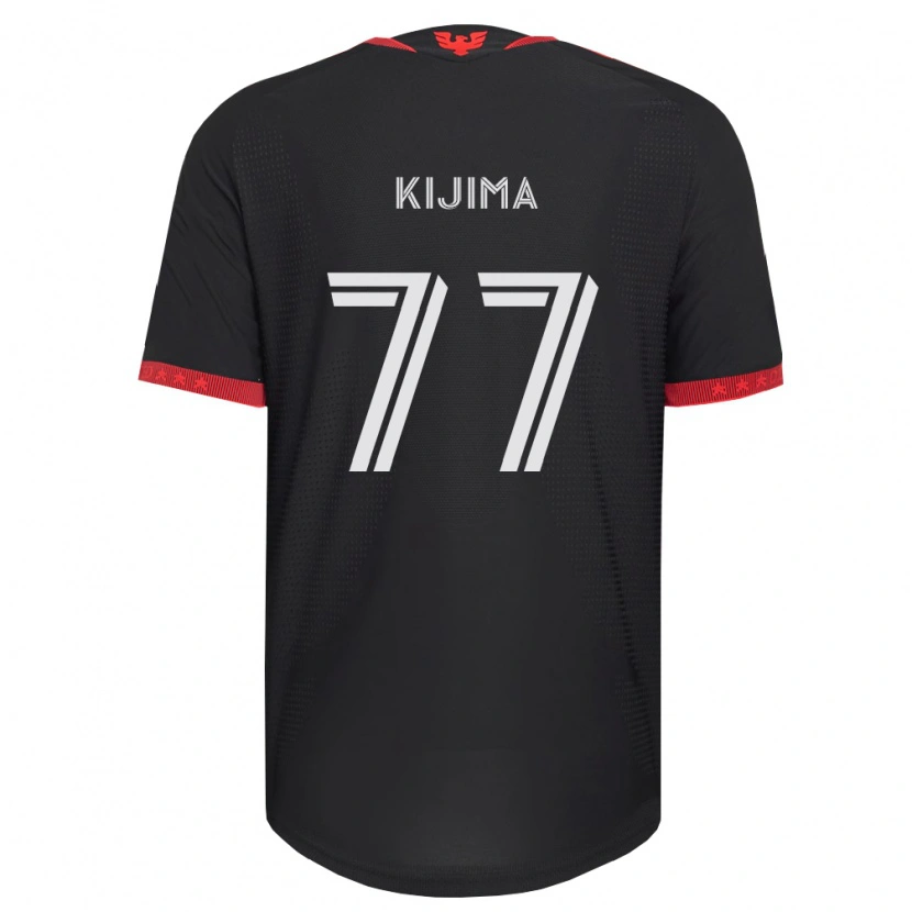 Danxen Bambino Maglia Hosei Kijima #77 Nero Bianco Rosso Kit Gara Home 2026/27 Maglietta