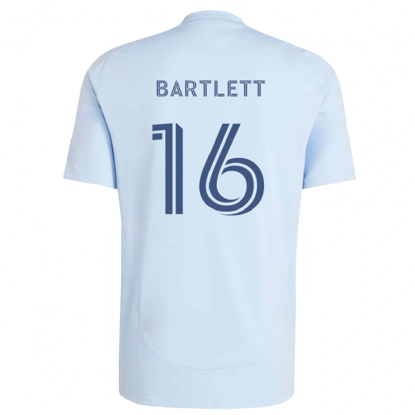 Danxen Bambino Maglia Jacob Bartlett #16 Azzurro Chiaro Grigio Chiaro Kit Gara Home 2026/27 Maglietta