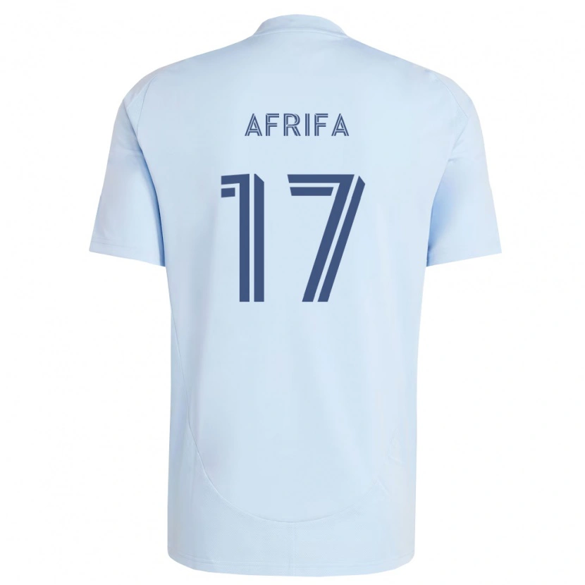 Danxen Bambino Maglia Stephen Afrifa #17 Azzurro Chiaro Grigio Chiaro Kit Gara Home 2026/27 Maglietta