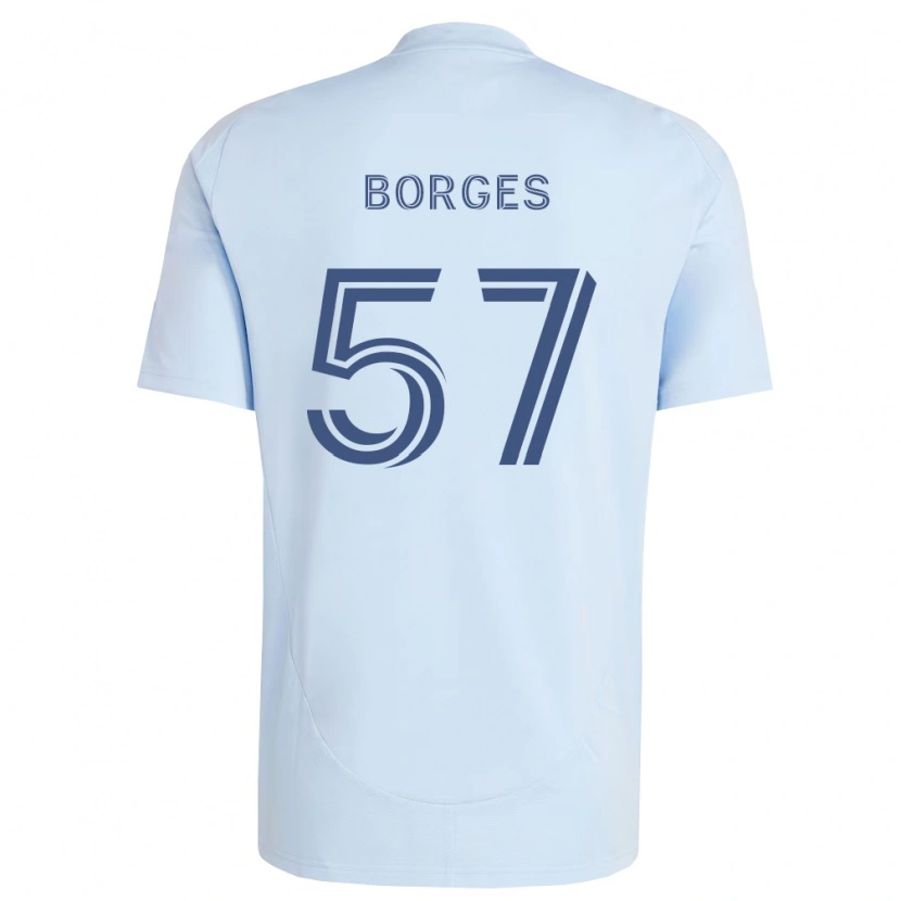 Danxen Bambino Maglia Diego Borges #57 Azzurro Chiaro Grigio Chiaro Kit Gara Home 2026/27 Maglietta