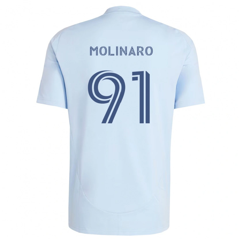 Danxen Bambino Maglia Jacob Molinaro #91 Azzurro Chiaro Grigio Chiaro Kit Gara Home 2026/27 Maglietta