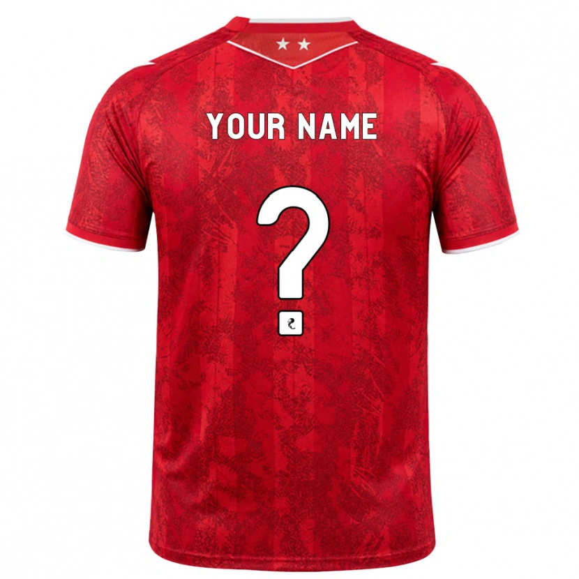 Danxen Bambino Maglia Il Tuo Nome #0 Bianco Rosso Kit Gara Home 2026/27 Maglietta