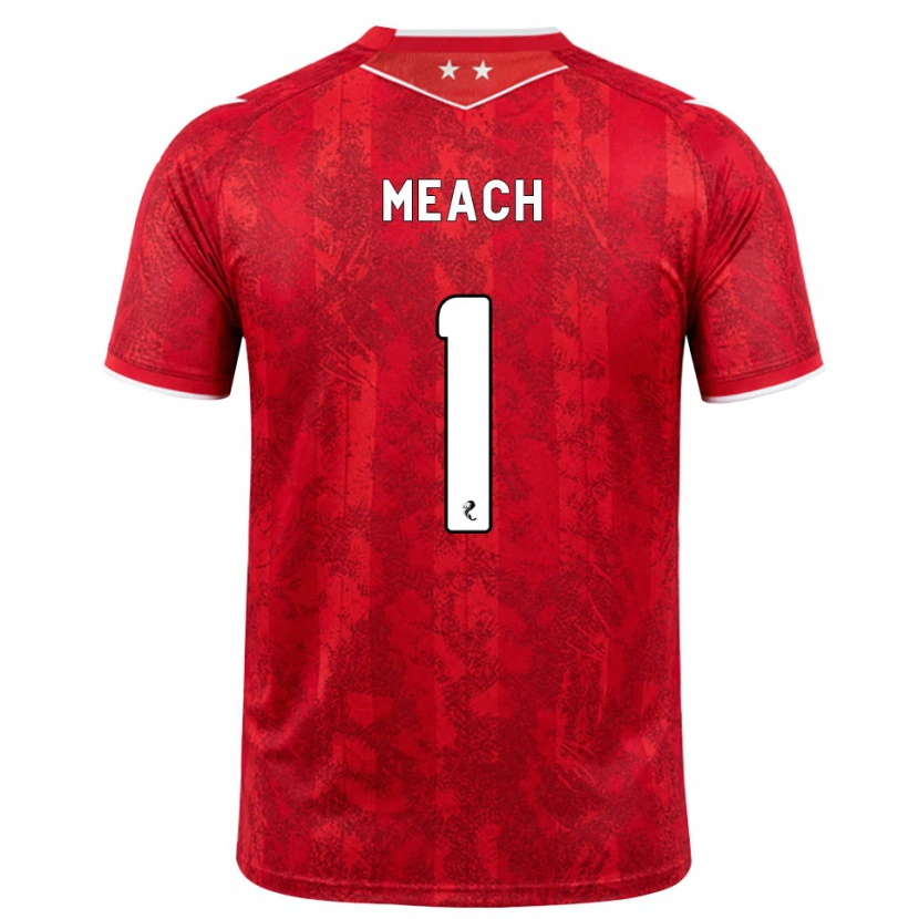 Danxen Bambino Maglia Aaliyah-Jay Meach #1 Bianco Rosso Kit Gara Home 2026/27 Maglietta