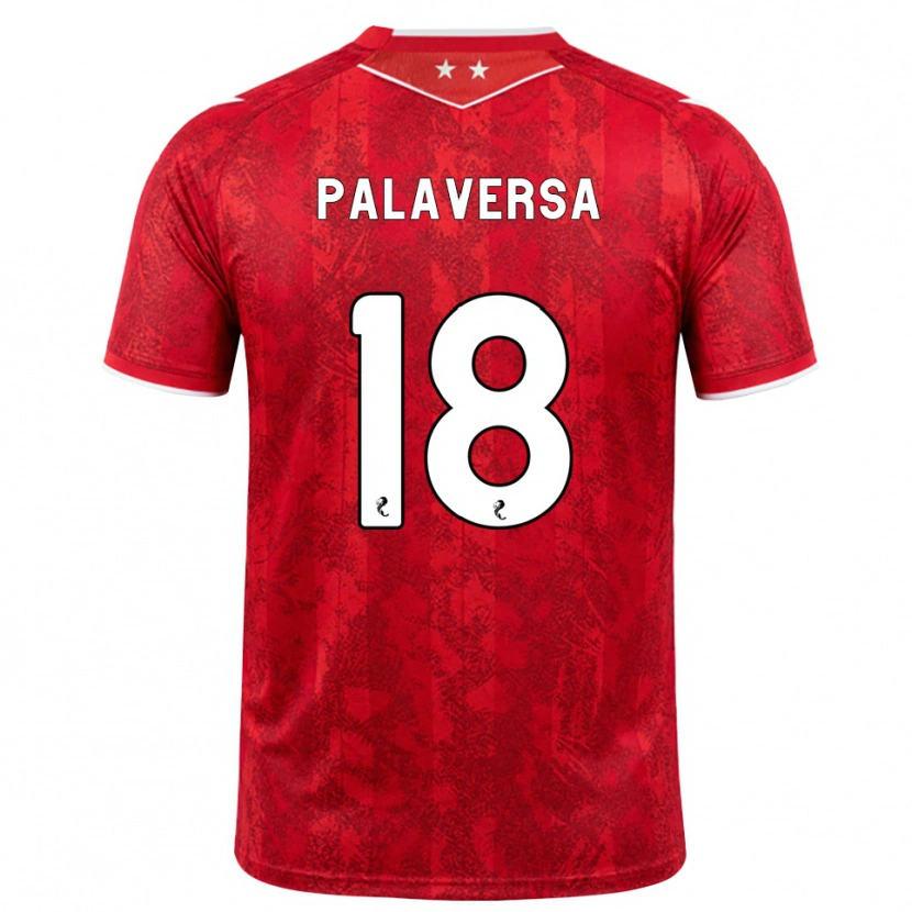 Danxen Bambino Maglia Ante Palaversa #18 Bianco Rosso Kit Gara Home 2026/27 Maglietta