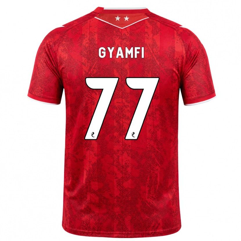 Danxen Bambino Maglia Emmanuel Gyamfi #77 Bianco Rosso Kit Gara Home 2026/27 Maglietta