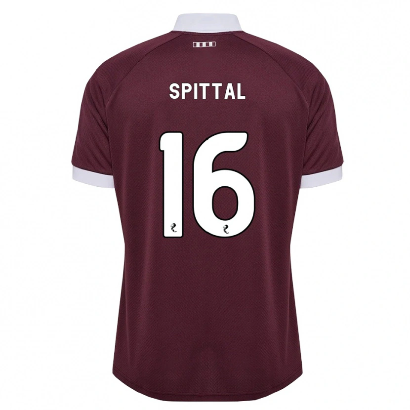 Danxen Bambino Maglia Blair Spittal #16 Bianco Borgogna Kit Gara Home 2026/27 Maglietta