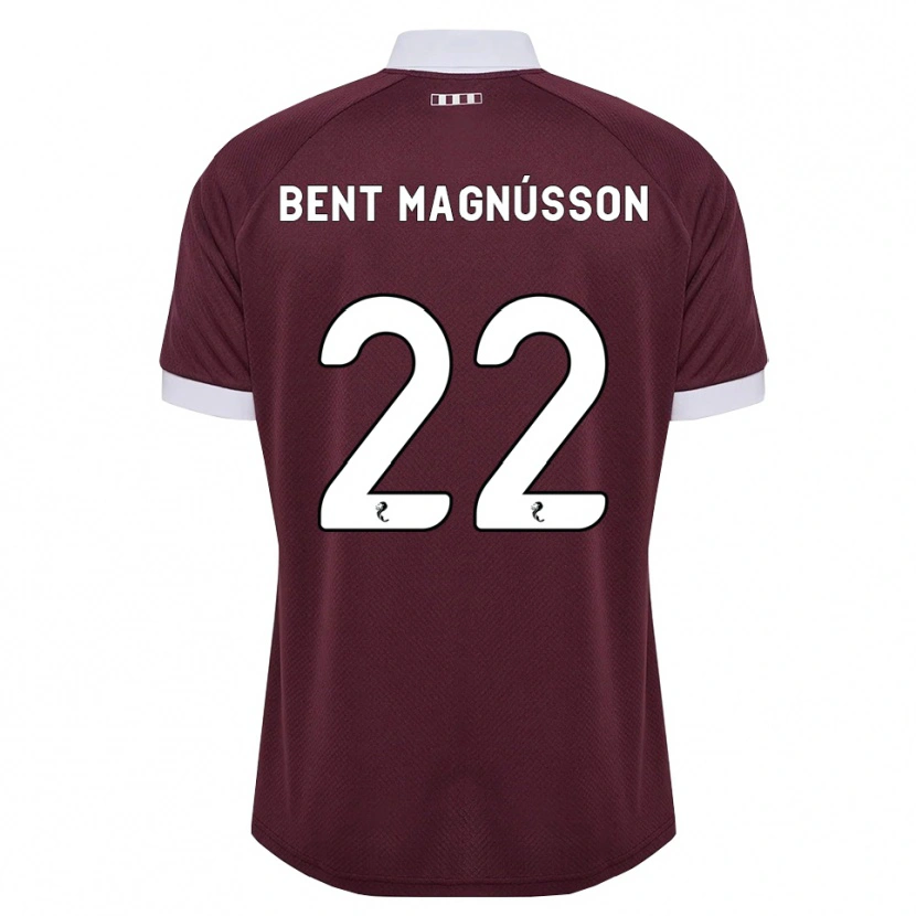 Danxen Bambino Maglia Tómas Bent Magnússon #22 Bianco Borgogna Kit Gara Home 2026/27 Maglietta