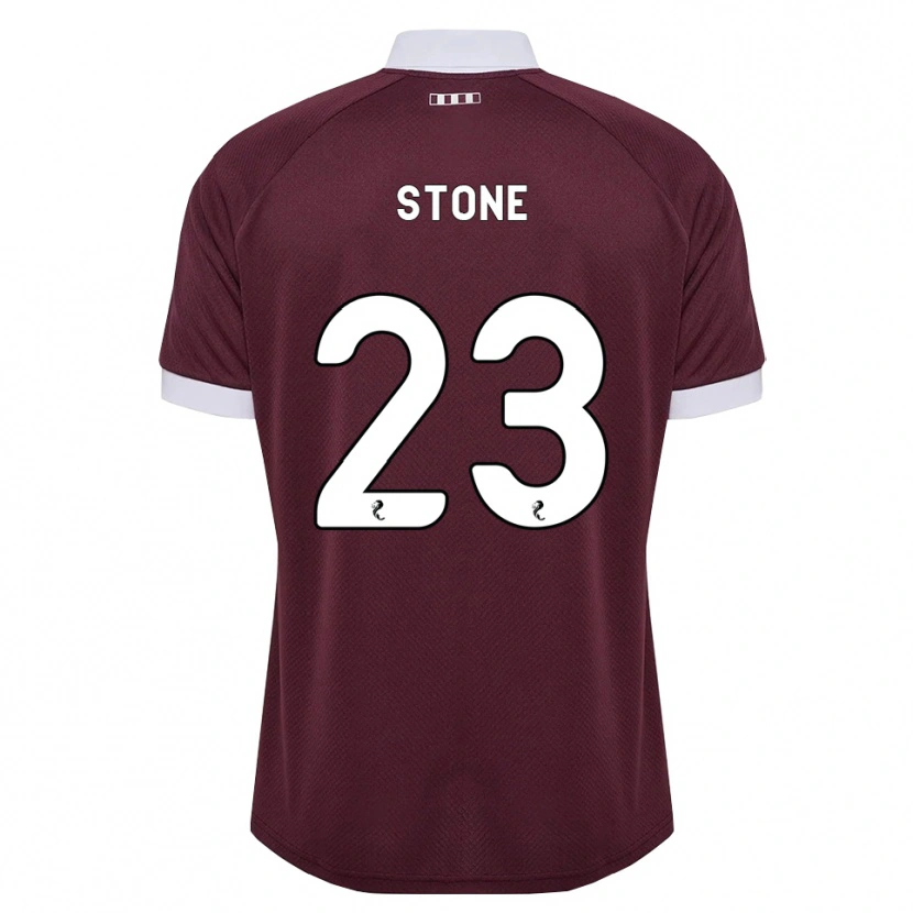 Danxen Bambino Maglia Harry Stone #23 Bianco Borgogna Kit Gara Home 2026/27 Maglietta