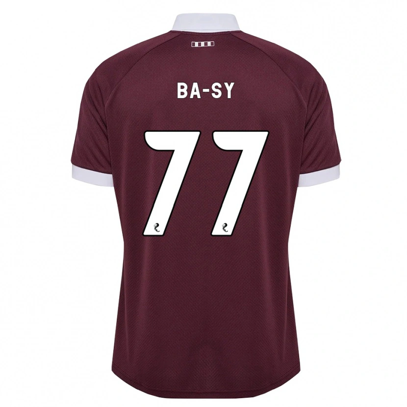 Danxen Bambino Maglia Amadou Ba-Sy #77 Bianco Borgogna Kit Gara Home 2026/27 Maglietta