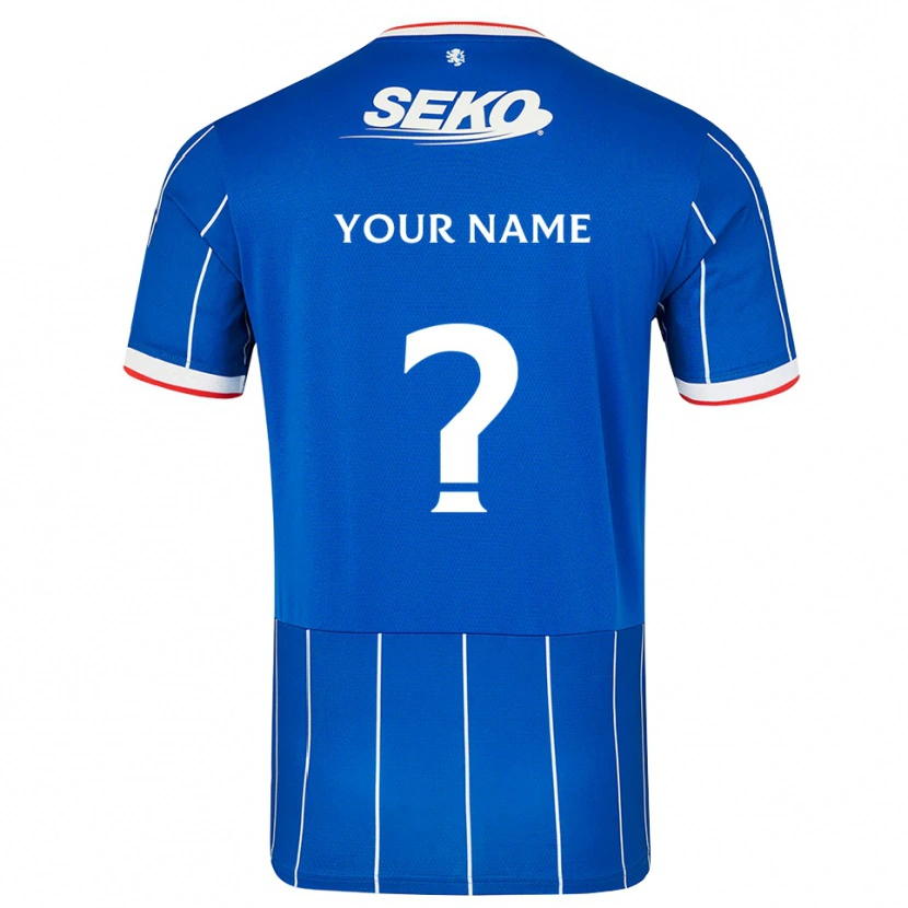 Danxen Bambino Maglia Il Tuo Nome #0 Bianco Rosso Blu Kit Gara Home 2026/27 Maglietta