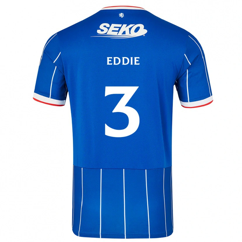 Danxen Bambino Maglia Leah Eddie #3 Bianco Rosso Blu Kit Gara Home 2026/27 Maglietta