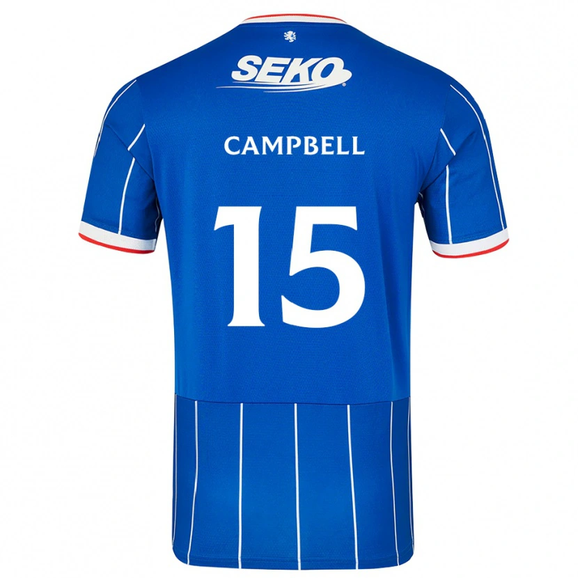 Danxen Bambino Maglia Connor Campbell #15 Bianco Rosso Blu Kit Gara Home 2026/27 Maglietta