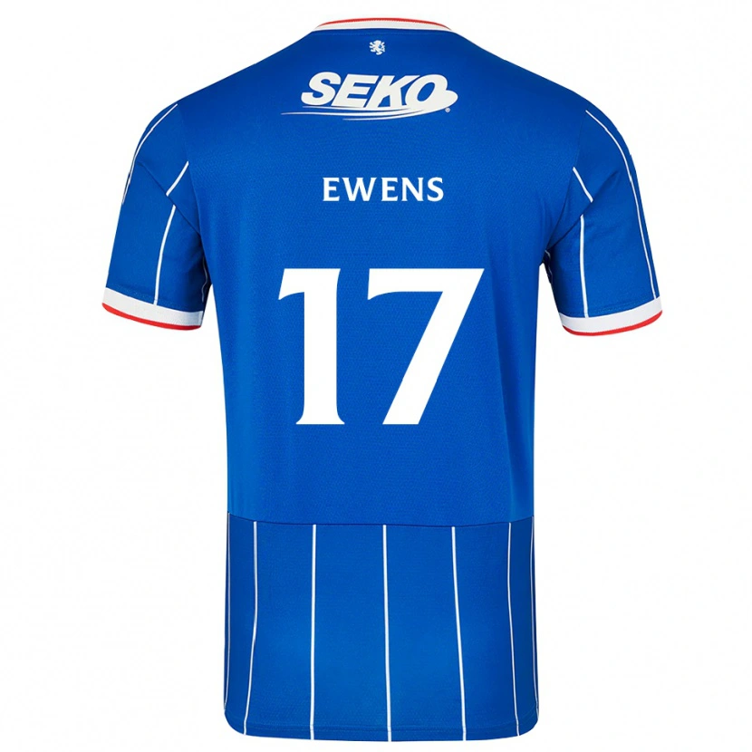 Danxen Bambino Maglia Sarah Ewens #17 Bianco Rosso Blu Kit Gara Home 2026/27 Maglietta