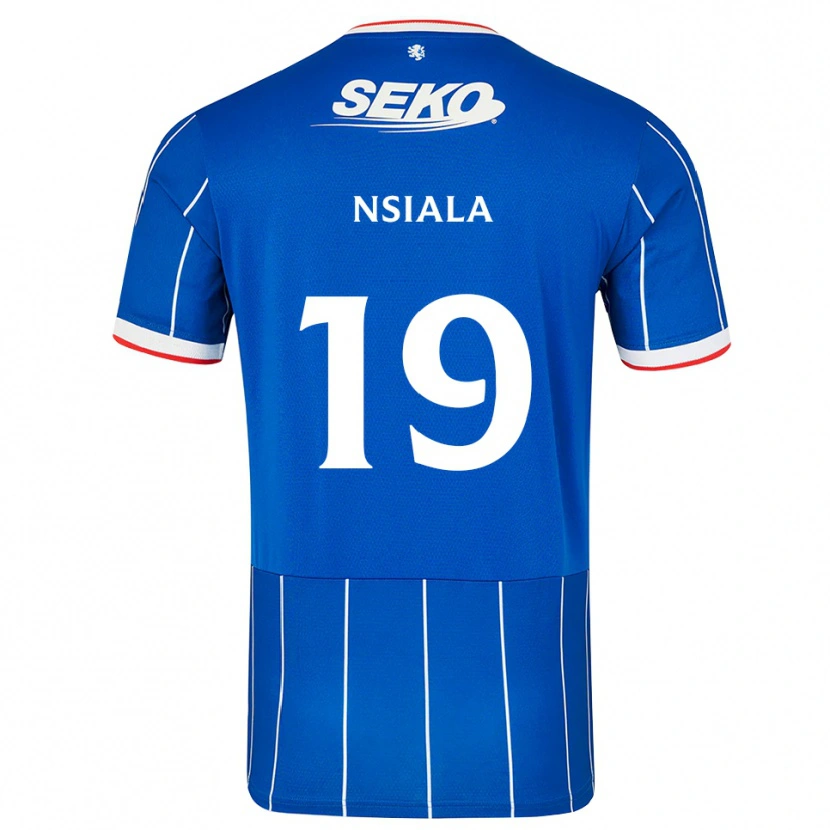Danxen Bambino Maglia Clinton Nsiala #19 Bianco Rosso Blu Kit Gara Home 2026/27 Maglietta