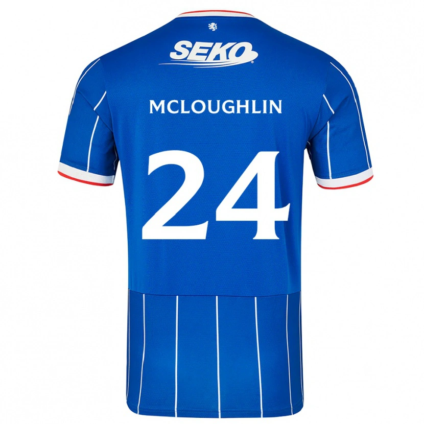 Danxen Bambino Maglia Olivia Mcloughlin #24 Bianco Rosso Blu Kit Gara Home 2026/27 Maglietta