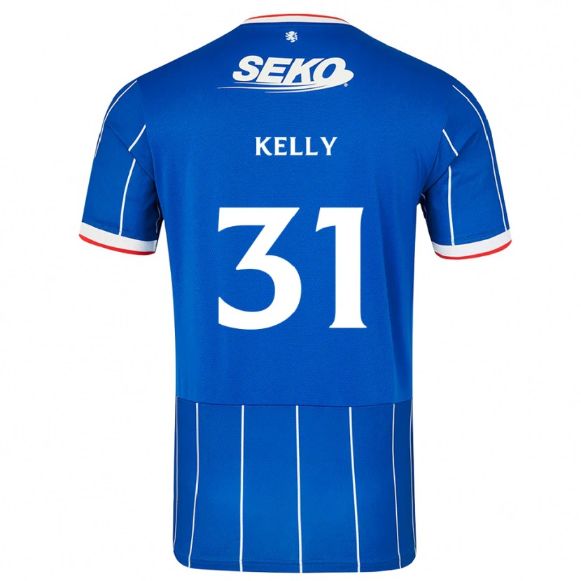 Danxen Bambino Maglia Liam Kelly #31 Bianco Rosso Blu Kit Gara Home 2026/27 Maglietta