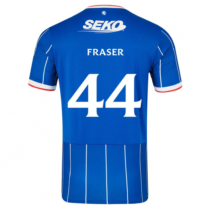 Danxen Bambino Maglia Robbie Fraser #44 Bianco Rosso Blu Kit Gara Home 2026/27 Maglietta