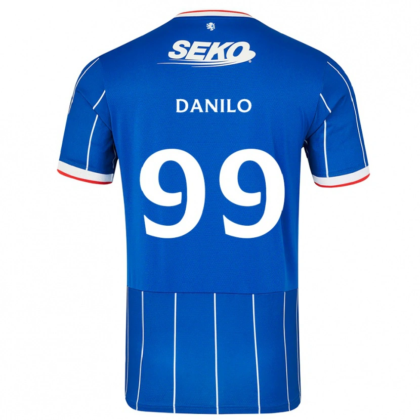 Danxen Bambino Maglia Danilo #99 Bianco Rosso Blu Kit Gara Home 2026/27 Maglietta