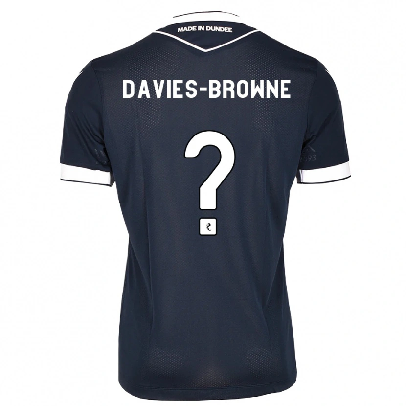 Danxen Bambino Maglia Tobias Davies-Browne #0 Bianco Blu Mezzanotte Kit Gara Home 2026/27 Maglietta