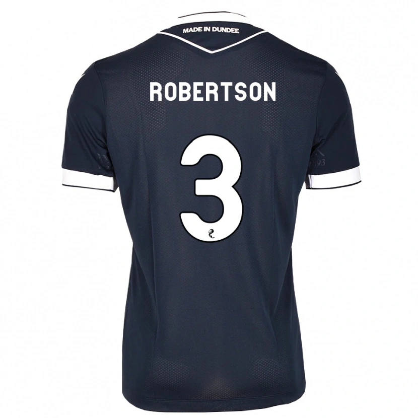 Danxen Bambino Maglia Clark Robertson #3 Bianco Blu Mezzanotte Kit Gara Home 2026/27 Maglietta