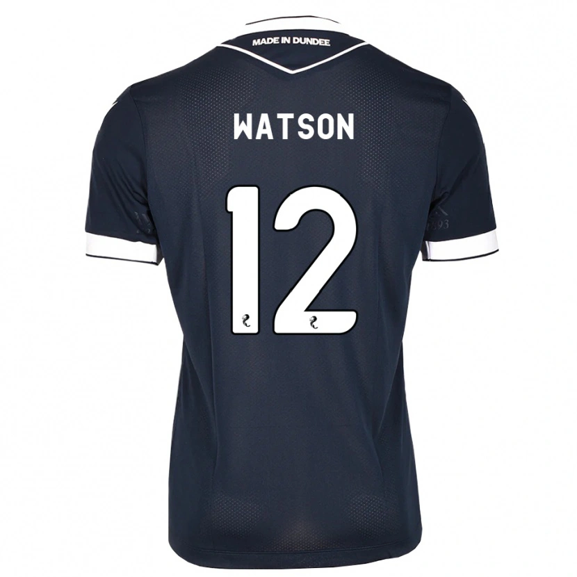 Danxen Bambino Maglia Johnny Watson #12 Bianco Blu Mezzanotte Kit Gara Home 2026/27 Maglietta