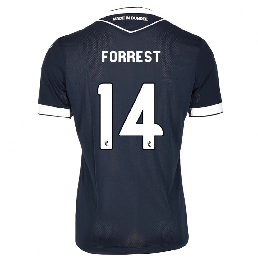 Danxen Bambino Maglia Alan Forrest #14 Bianco Blu Mezzanotte Kit Gara Home 2026/27 Maglietta