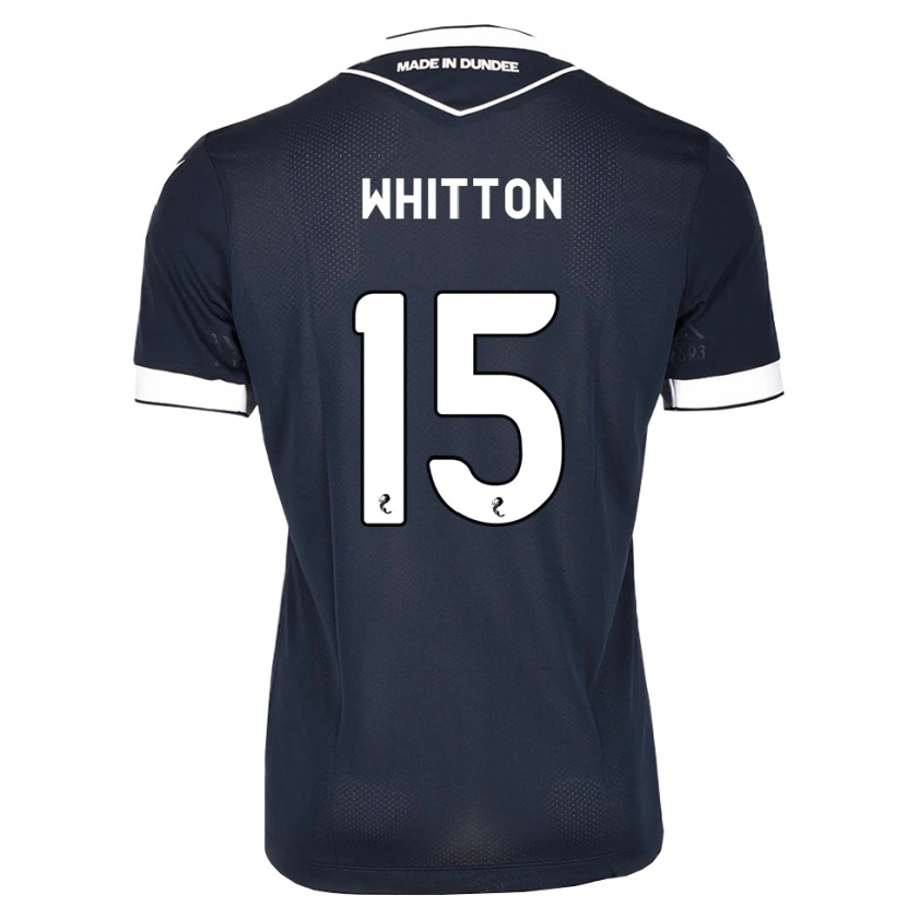 Danxen Bambino Maglia Jamie Whitton #15 Bianco Blu Mezzanotte Kit Gara Home 2026/27 Maglietta