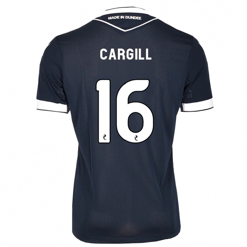 Danxen Bambino Maglia Rory Cargill #16 Bianco Blu Mezzanotte Kit Gara Home 2026/27 Maglietta