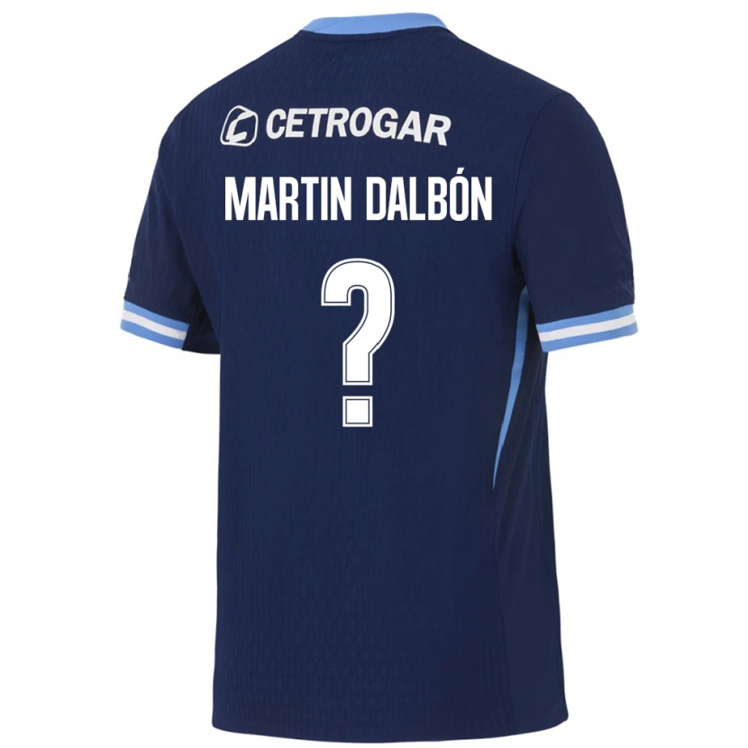 Danxen Bambino Maglia Juan Martin Dalbón #0 Blu Reale Azzurro Chiaro Bianco Kit Gara Away 2026/27 Maglietta