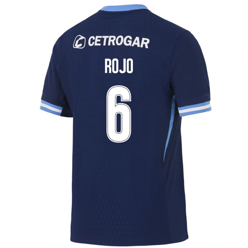 Danxen Bambino Maglia Marcos Rojo #6 Blu Reale Azzurro Chiaro Bianco Kit Gara Away 2026/27 Maglietta
