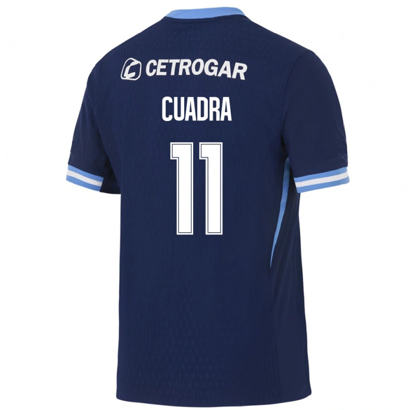 Danxen Bambino Maglia Maximiliano Cuadra #11 Blu Reale Azzurro Chiaro Bianco Kit Gara Away 2026/27 Maglietta