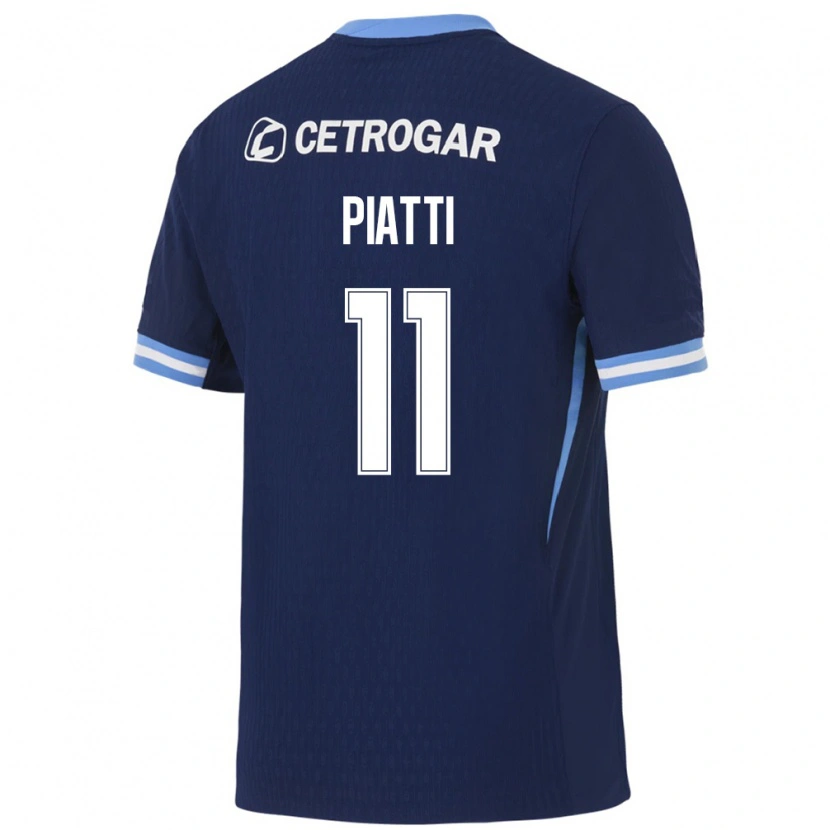 Danxen Bambino Maglia Ignacio Piatti #11 Blu Reale Azzurro Chiaro Bianco Kit Gara Away 2026/27 Maglietta