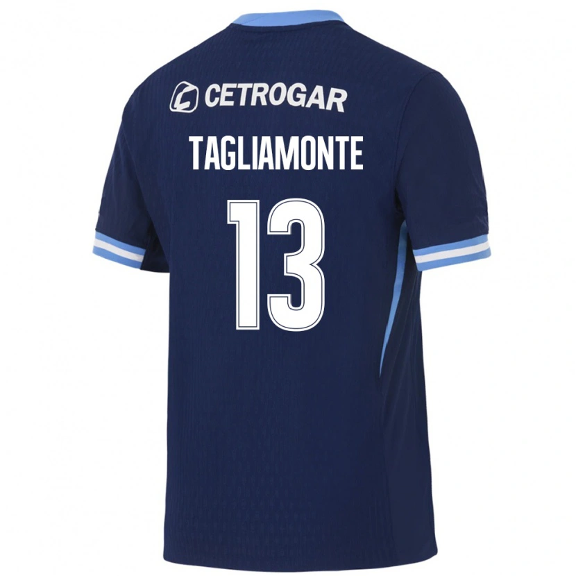 Danxen Bambino Maglia Matias Tagliamonte #13 Blu Reale Azzurro Chiaro Bianco Kit Gara Away 2026/27 Maglietta