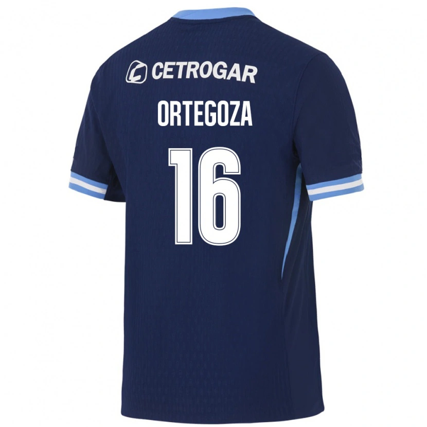 Danxen Bambino Maglia Ulises Ortegoza #16 Blu Reale Azzurro Chiaro Bianco Kit Gara Away 2026/27 Maglietta